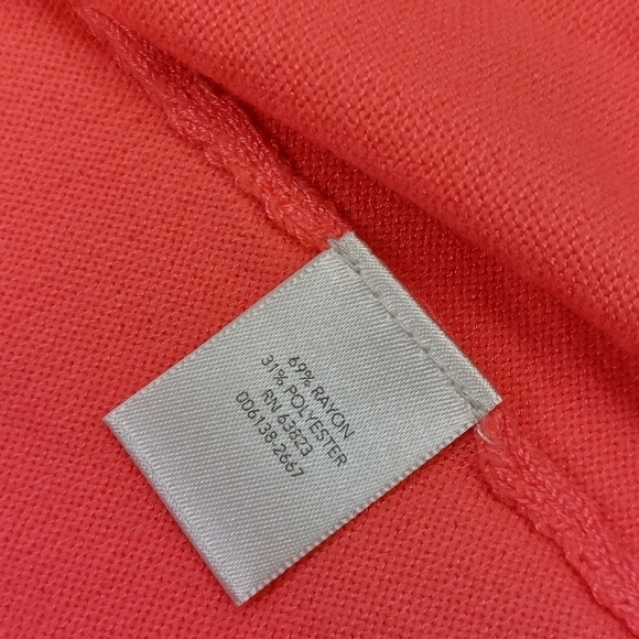 CHRISTOPHER & BANKS WOMENS PINK OPEN FRONT KNIT RAYON BLEND CARDIGAN SIZE SMALL - Picture 5 of 8